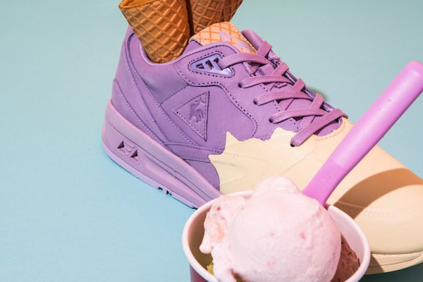 The Le Coq Sportif Sorbet sneakers with a melted ice cream print are a real feast for the eyes City Magazine