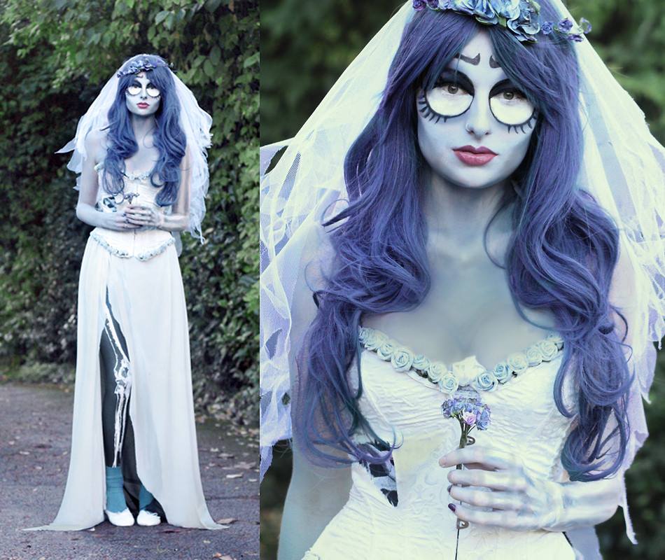 Corpse Bride Emily Cosplay Costume Dress Outfits Halloween Carnival Su