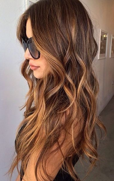 Tiger eye outlet balayage straight hair