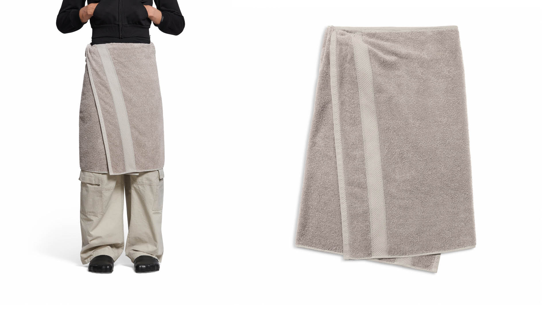 La falda toalla de Balenciaga: casi 700 euros para parecer que has salido  corriendo de la ducha