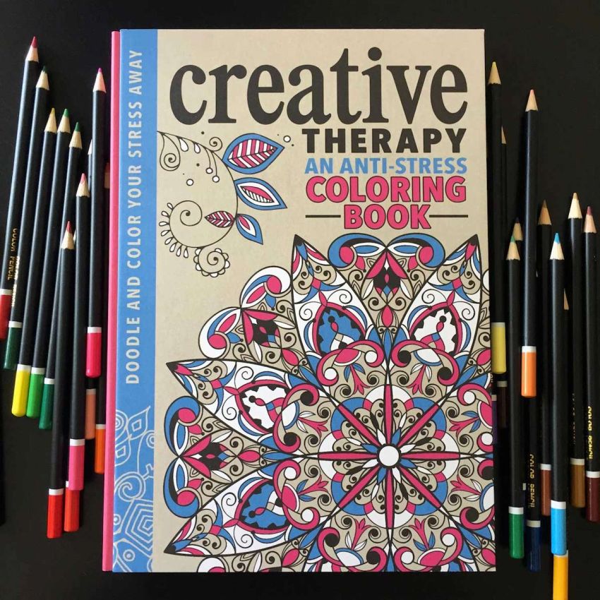 Libro para colorear para adultos como recurso antiestrés