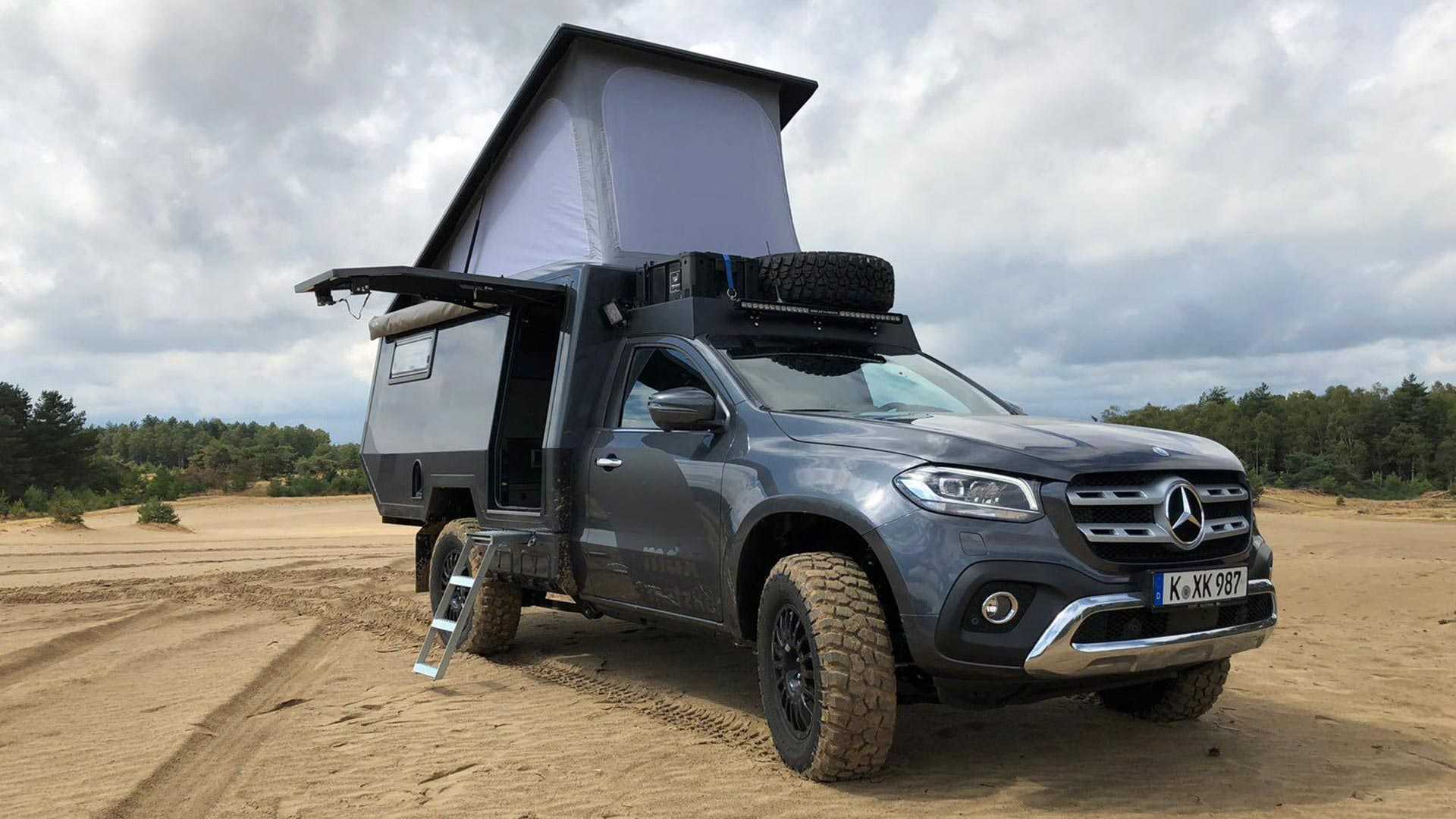 Mercedes Classe X, des accessoires pour le camping