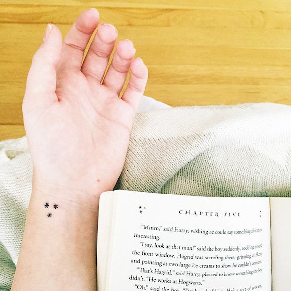 20 tatouages minimalistes sur le thème de Harry Potter : le 17ème