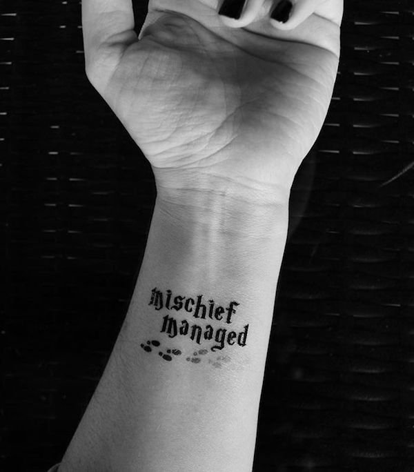 Beaux tatouages minimalistes pour les fans de Harry Potter