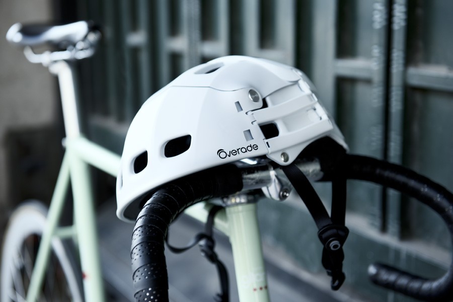 Overade PLIXI - Casque vélo pliable pour la ville et les milieux urbains