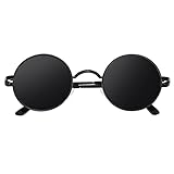 CGID Retro Sonnenbrille Herren Damen Rund Lennon Hippie...