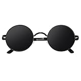 CGID Retro Sonnenbrille Herren Damen Rund Lennon Hippie...