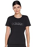 adidas Damen D2M Solid T-shirt, Black/White, S