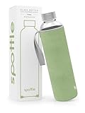 spottle® Glasflasche 750ml mit Neoprenhülle -...