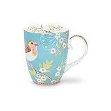 Floral Early Bird Blau Henkelbecher 0,35 l