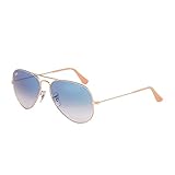 Ray-Ban Unisex Aviator Sonnenbrille, Gold (Gestell:...