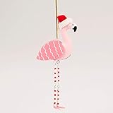 Sass and Belle Festliche Flamingo Weihnachtsdeko -...