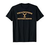 Yellowstone Large Gold Dutton Ranch Logo T-Shirt