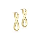 Carissima Gold Damen Drehung Oval Kreol Ohrringe 9k...