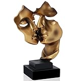 Uziqueif Skulptur Deko Stille Ist Eine Golden Abstrakte...