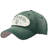 Guinness Green Distressed Harp Designed Baseball Cap