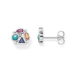 Thomas Sabo Ohrstecker farbige Steine 925 Sterling...