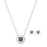 Swarovski Angelic Square Set, grau, rhodiniert, Amazon...