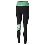 PUMA Damen Leggings Feel It Mesh 7/8 Tight, Black/Green...