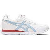 ASICS Tiger Runner Damenschuh, Weiß/Himmelblau, 43.5...