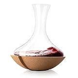 Vacu Vin Swirling Carafe | Crystal Glass Wine Decanter