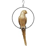 Kare Design Deko Objekt Swinging Parrot, Gold,...