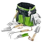 WORKPRO Gartenwerkzeug Set, 8 in 1 Gartengeräte mit...