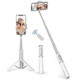 ATUMTEK Bluetooth Selfiestick Stativ, Mini Erweiterbar...