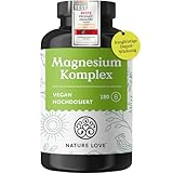 NATURE LOVE® Magnesium Komplex - 180 Kapseln - 400mg...