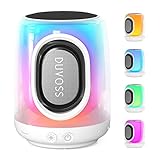 DUVOSS Bluetooth Lautsprecher mit LED Licht Musikbox...