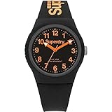 Superdry Herrenuhr Analog Quarz mit Silikonarmband –...