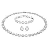 Swarovski Angelic Set, Rund, Weiss, Rhodiniert