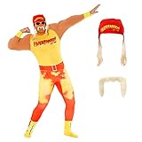 Morph Kostüm Hulk Hogan, Hulk Hogan Kostüm Herren,...