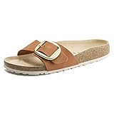 BIRKENSTOCK Madrid Big Buckle Nubukleder Brandy