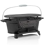 BBQ-Toro Gusseisen Grilltopf mit Grillrost | 50 x 25 x...