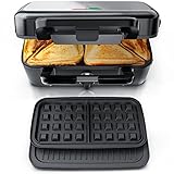 Arendo - Sandwichmaker 3in1 Waffeleisen Kontaktgrill...