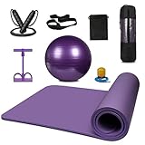 KEAFOLS 8er Yogamatte Gymnastikball inkl Ballpumpe...