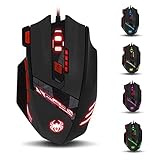 zelotes T90 Gaming Maus 9200 DPI, 8 Programmierbare...