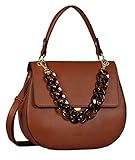 Gabor Damen Amara Flap Bag M no Zip, Cognac