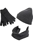 Urban Classics Damen & Herren Winter-Strick-Set,...