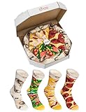 Rainbow Socks - Damen Herren Pizza Socken Box Mix...