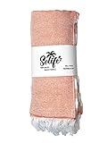 Solife Beach Towel (Coral) - gestreiftes Strand...