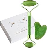 Gua Sha, Face Massager mit Face Roller, ​Jade Roller...