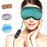 Lavendel Seide Beheizte Augenmasken USB Schlafmaske...