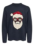 ONLY & SONS Herren onsXMAS 7 Funny Badge Jaquard Knit...