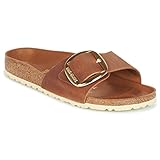 Birkenstock Damen Slides, Brown, 39 EU Schmal