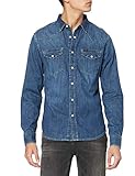 Lee Herren Western Freizeithemd, Bleu - Blue Stance, M...