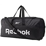 Reebok ACT CORE LL M Grip Duffle Bag, Black/Black,...