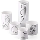 TERESA'S COLLECTIONS Keramik Vasen 5er Set 7.5-25.3cm...
