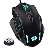 Redragon M908 Impact RGB LED MMO Maus mit Seitentasten,...